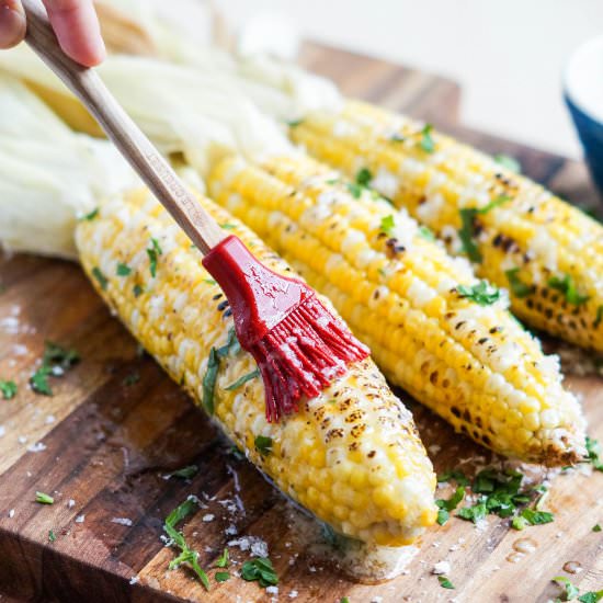 Parmesan Garlic Grilled Corn