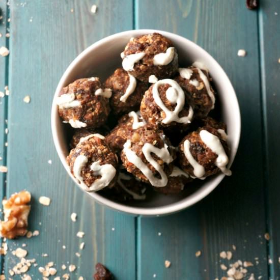 No Bake Oatmeal Raisin Bites