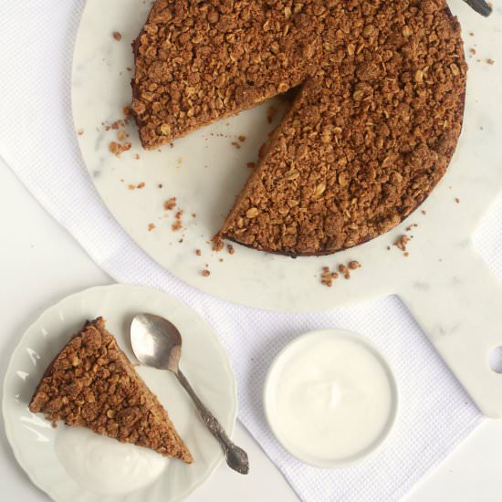 Feijoa Crumble Cake