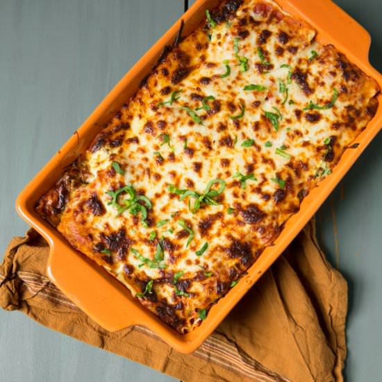 Browned Turkey Spinach Lasagna