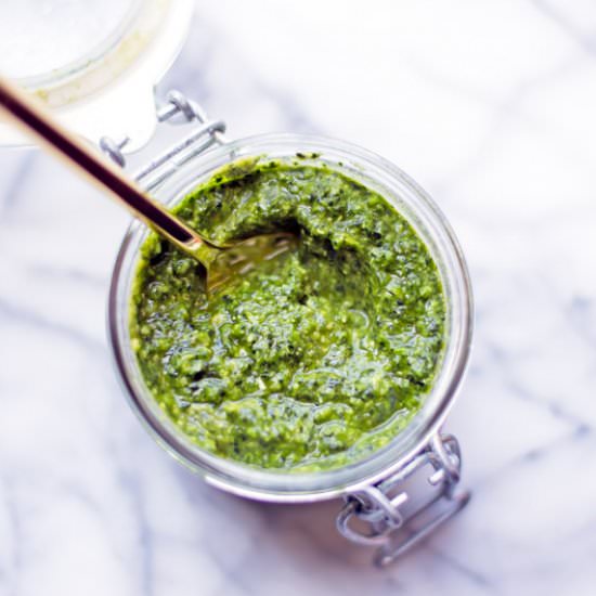 Easy Vegan Kale Pesto