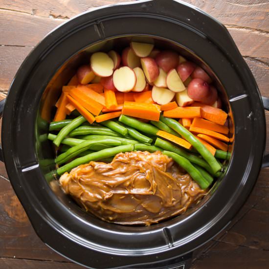 Slow Cooker Peanut Ginger Chicken