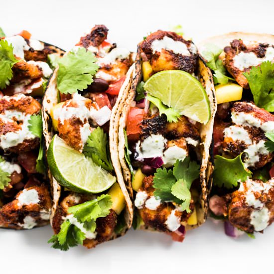 Blackened Shrimp Tacos