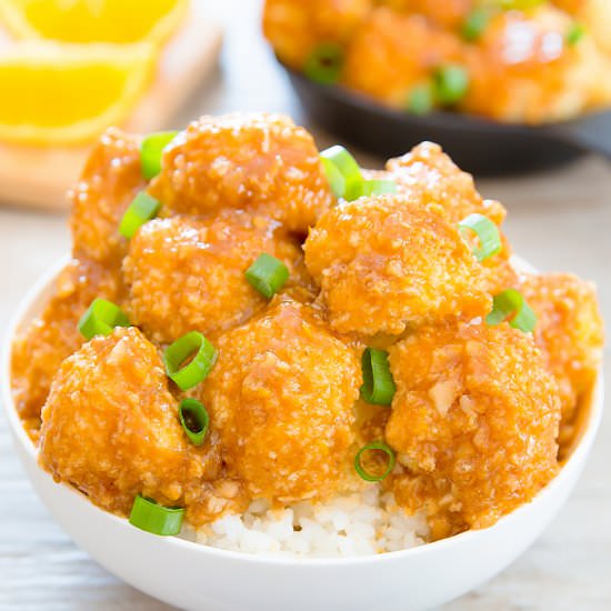 Orange Garlic Cauliflower