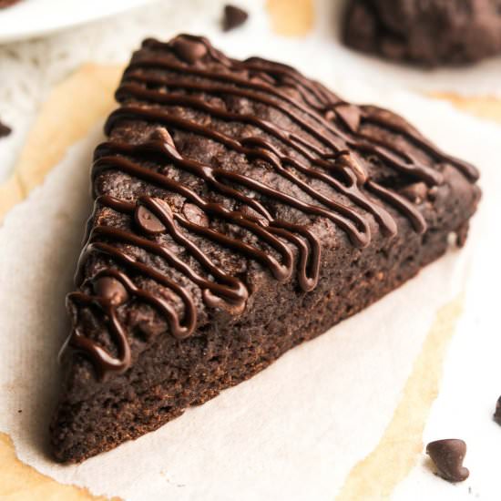 Healthy Triple Chocolate Scones