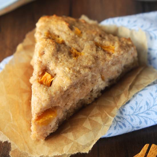 Clean Peach Scones