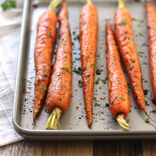 Toaster Oven Roasted Carrots