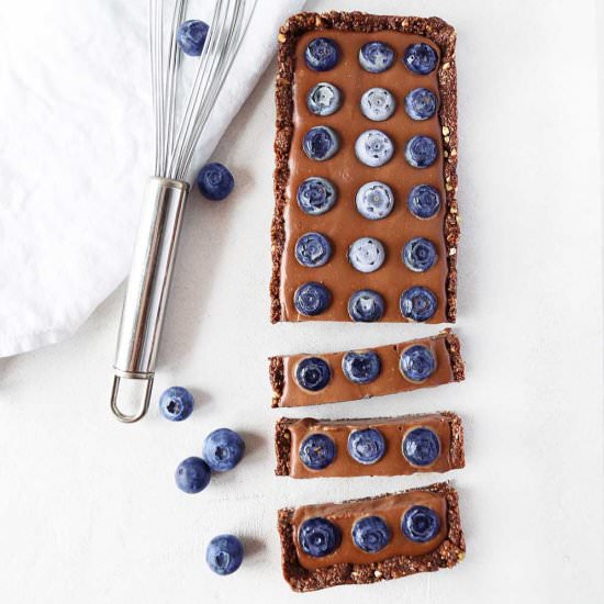 Blueberry Chocolate Ganache Tart