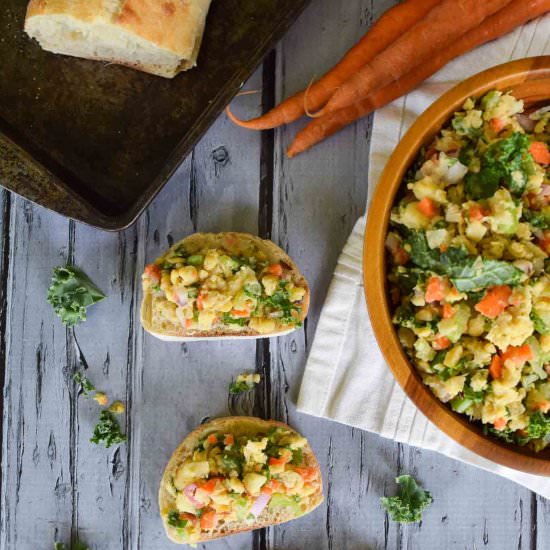 Mashed Chickpea Salad