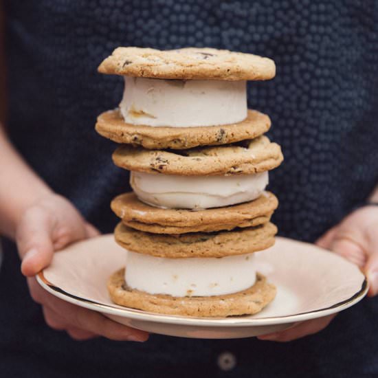 Cookie Ice Cream Sandwiches