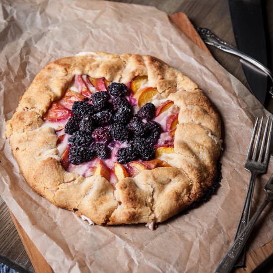 Blackberry Peach Saison Galette
