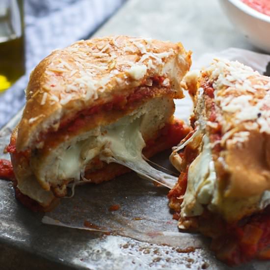 Mozzarella Stick Chicken Burgers
