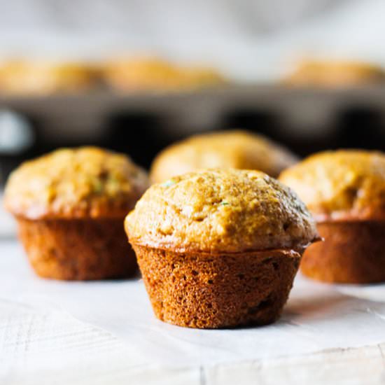 Healthy Mini Zucchini Muffins