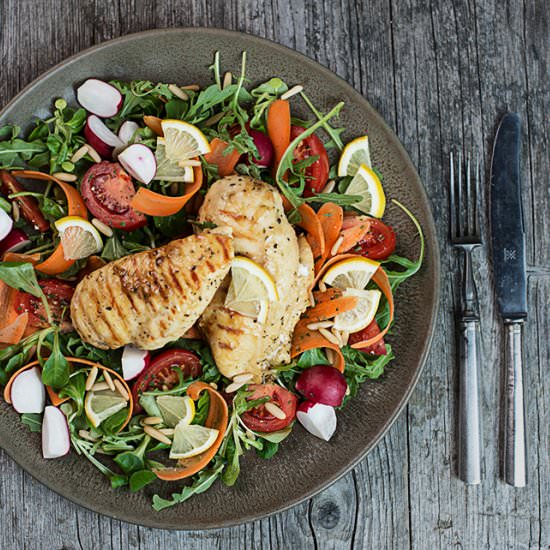 Grilled Chicken with Salad