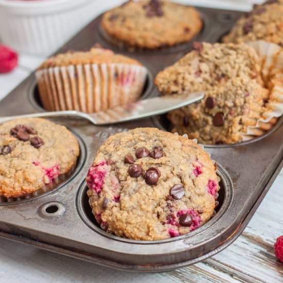 The Best Healthy Raspberry Muffins