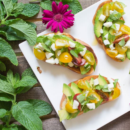 Caprese Avocado Toast