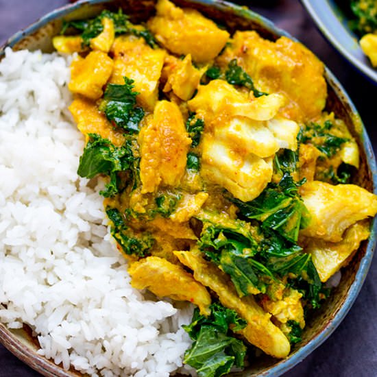 From Scratch Yellow Thai Fish Curry