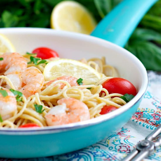 Garlic and Herb Shrimp Pasta