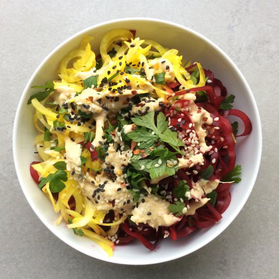 Two Tone Beetroot Spiralized Salad