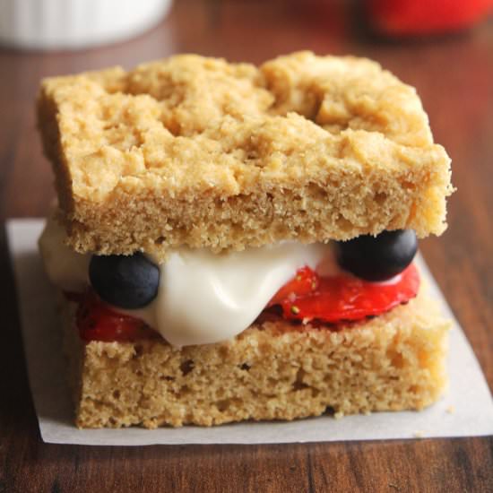 Clean Mixed Berry Shortcakes