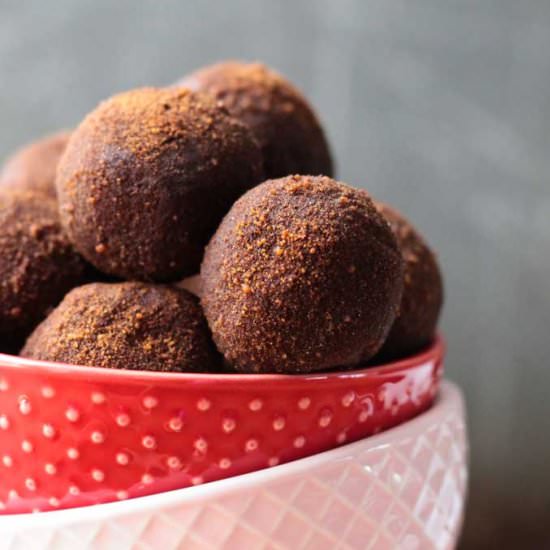 Cinnamon Chickpea Truffles