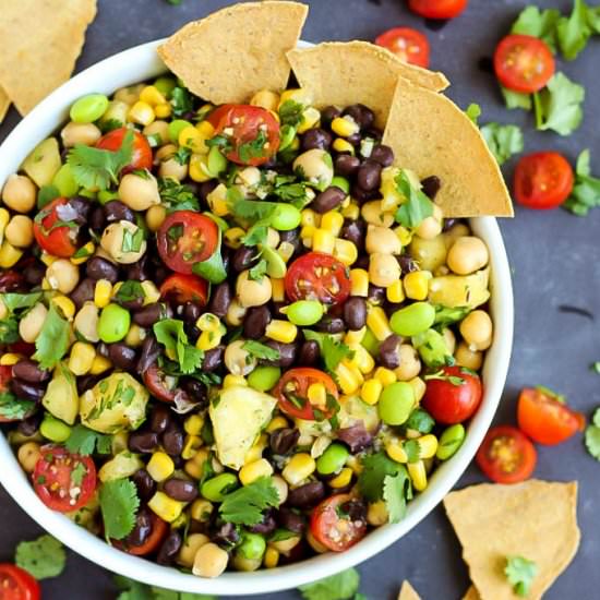 Pineapple Three Bean Salad (V+GF)