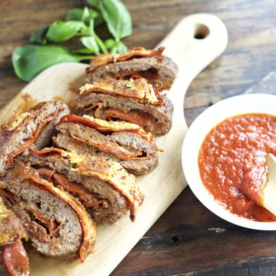 Pizza Stuffed Meatloaf