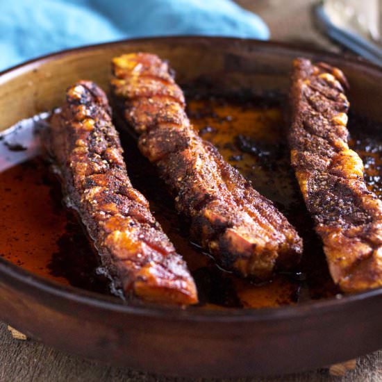 Honey Glazed Crispy Pork Belly