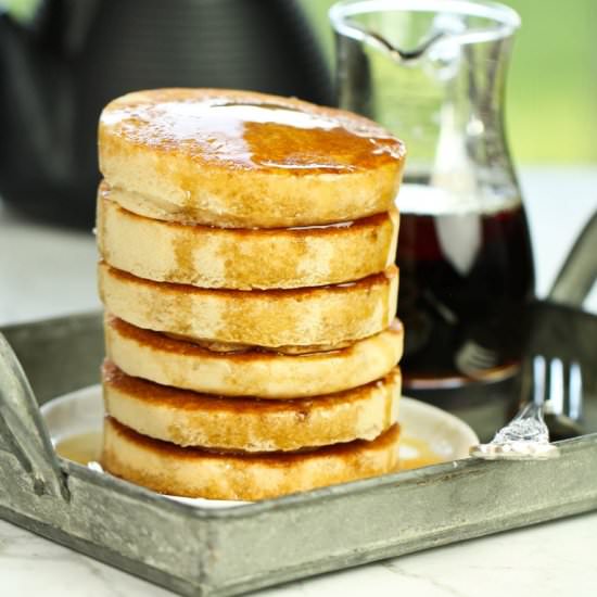 Fluffy Vegan Buttermilk Pancakes
