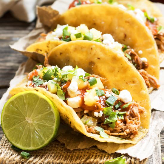 Pineapple Pulled Pork Tacos