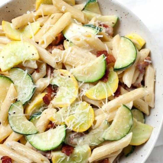 Summer Vegetable Carbonara