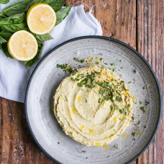 Lemon Basil Hummus