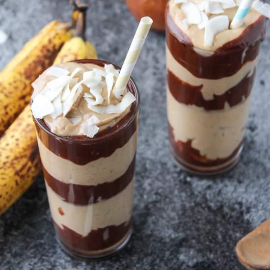 Chocolate Peanut Butter Milkshakes