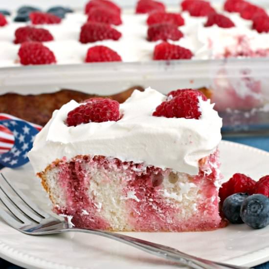Berry Patriotic Poke Cake