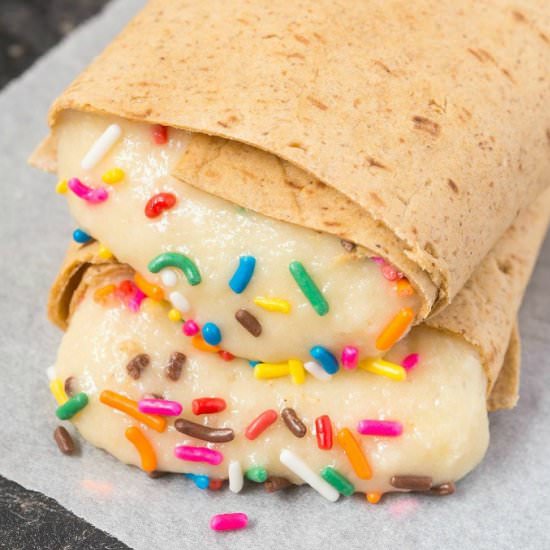 Healthy Cake Batter Breakfast Wraps