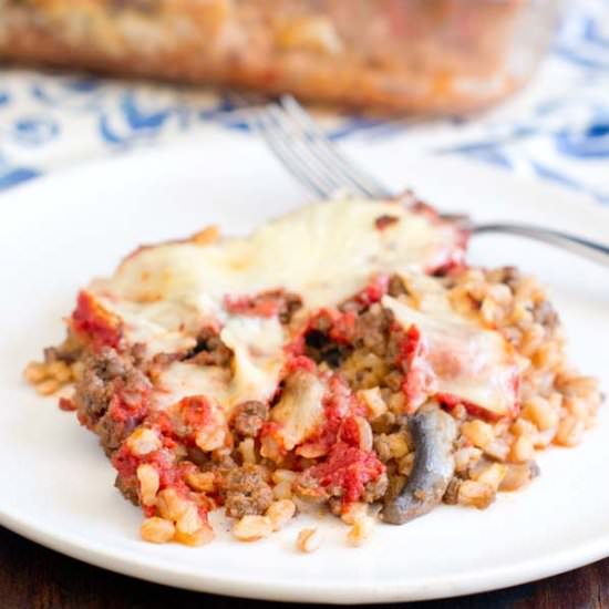 Bolognese Farro Bake