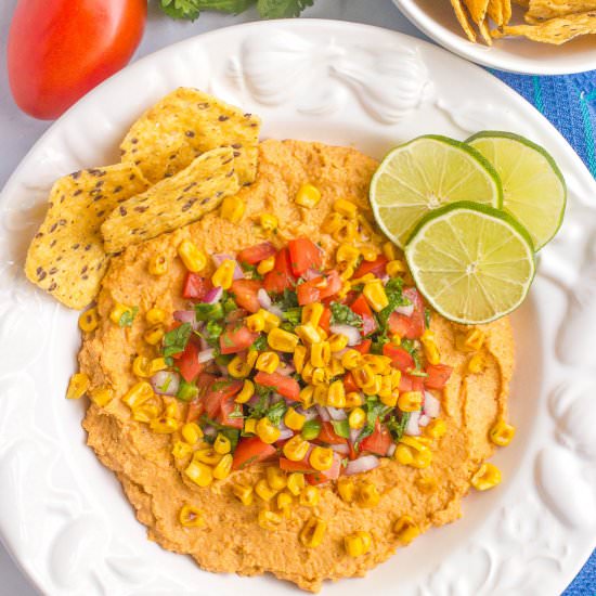 Southwestern Hummus + Pico de Gallo