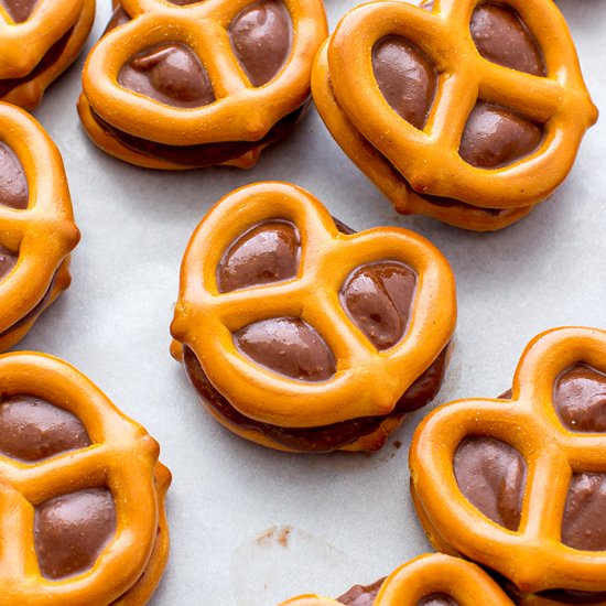 Chocolate Almond Butter Pretzels