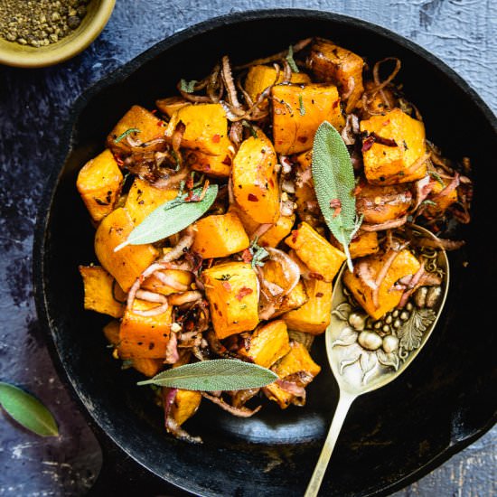 Roasted Pumpkin with Balsamic Glaze