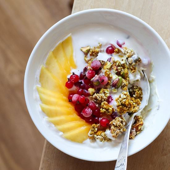 Golden Milk Tahini Granola