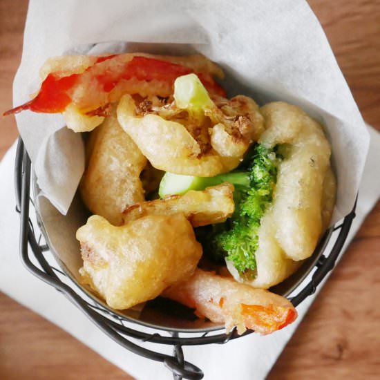 Gluten Free Beer Battered Veggies