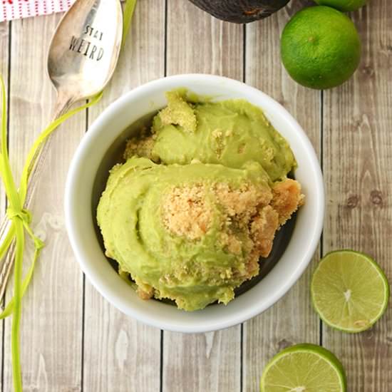 Key Lime Pie-Avocado Ice Cream
