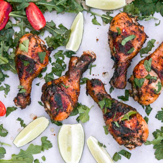 Smoky Tea Marinated Chicken Drums