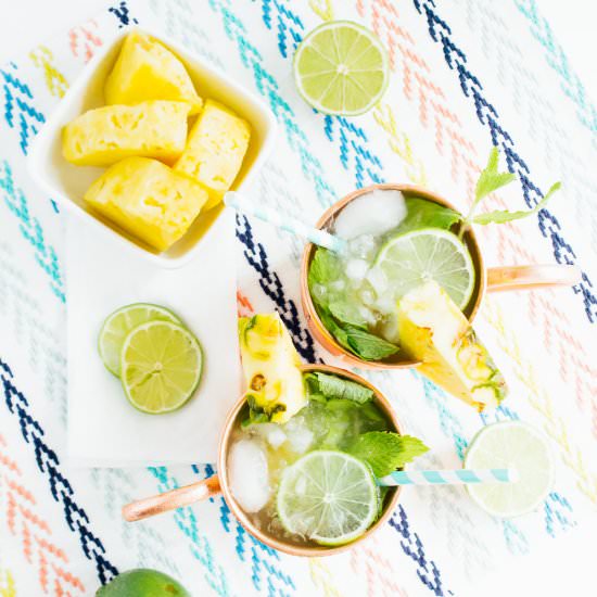 Pineapple Moscow Mules