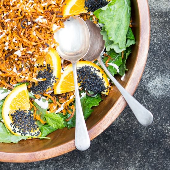 Sweet Potato and Kale Salad