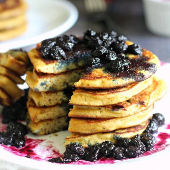 Paleo Blueberry Pancakes