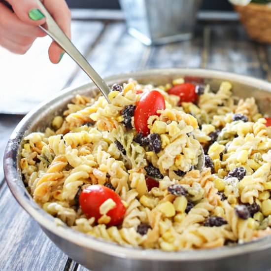 Grilled Corn Pasta Salad