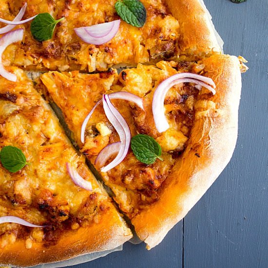 Butter Chicken Pizza