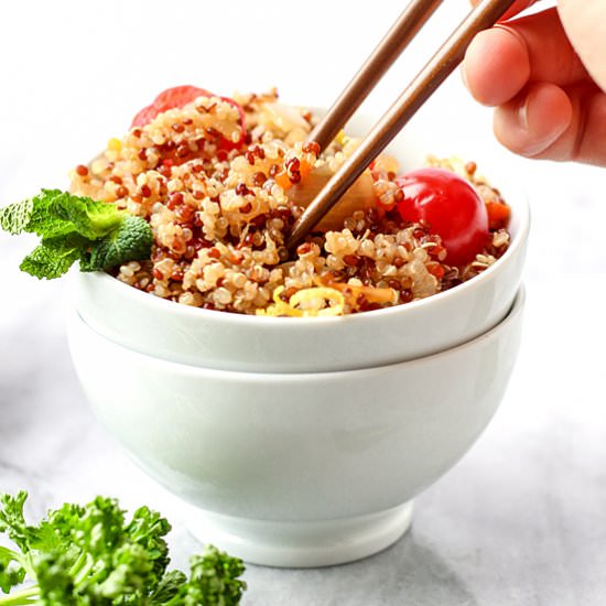 Mint Lemon Quinoa Salad