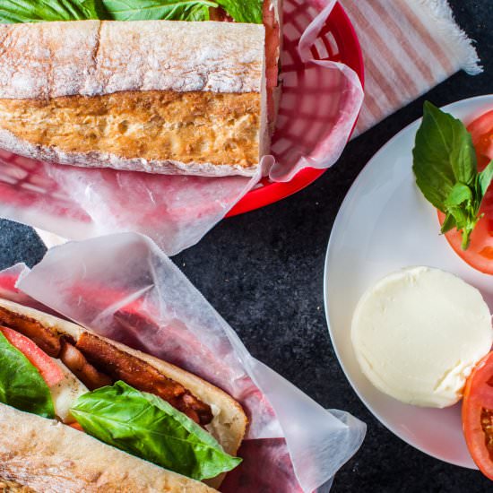 Bacon Caprese Sandwich